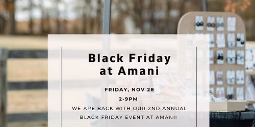 Amani Hop-A-Holic Black Friday 