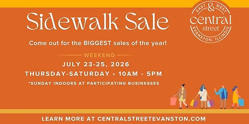 Central Street Evanston Sidewalk Sale