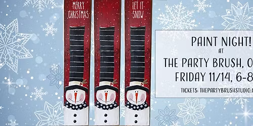 Friday 11\/14 Paint Night at The Party Brush, Owego