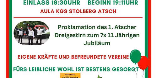 Sessionser\u00f6ffnung  , Dreigestirnproklamation