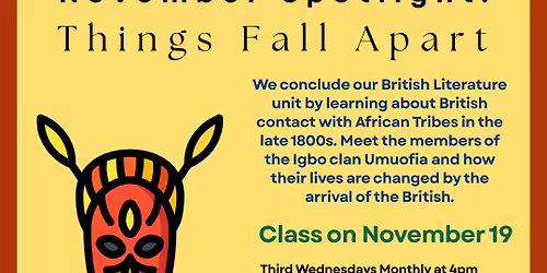 Teen Homeschool Literary Course- Things Fall Apart