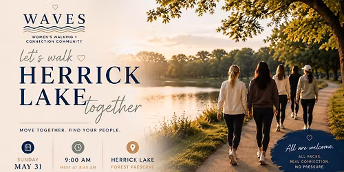Woman\u2019s Waves Walk \ud83c\udf0a Herrick Lake