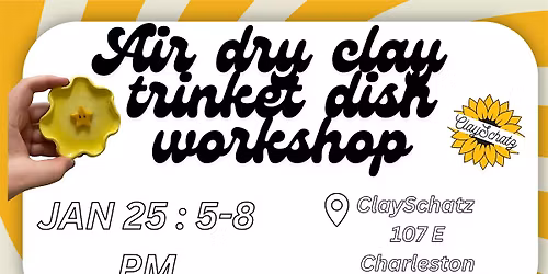 Air dry clay trinket dish workshop arts and crafts DIY
