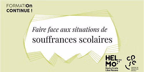 FormatiOn Continue : Faire face aux situations de souffrances scolaires
