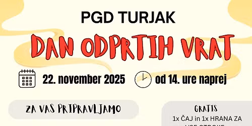 \ud83d\udd25 DAN ODPRTIH VRAT PGD TURJAK \ud83d\udd25