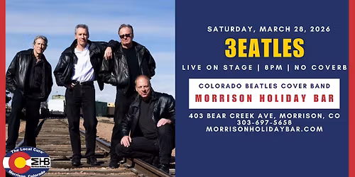 3eatles - Live On Stage No Cover, Free Parking, Show Starts At 8PM