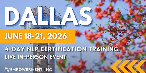 Integrative NLP Practitioner Certification\u00ae Training - Dallas, TX