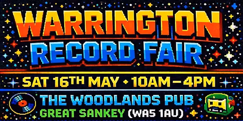 Warrington Pop UP Record Fair @Woodlandspub Great Sankey 
