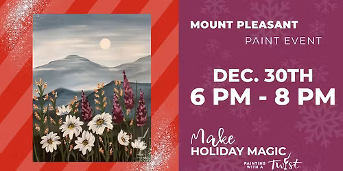 Mountain Flowers - Paint and Sip Event