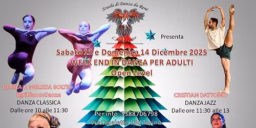 STAGE DI NATALE \u2013 WEEK END IN DANZA PER ADULTI