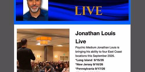 Psychic Medium Jonathan Louis LIVE