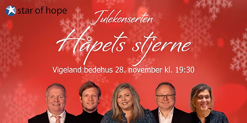 H\u00e5pets stjerne 2025 - Vigeland bedehus