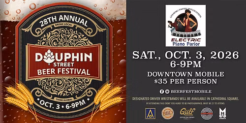 28th Annual Dauphin Street Beerfest at The Electric Piano Parlor