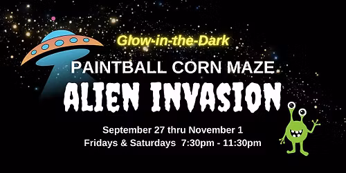 Alien Invasion Paintball Corn Maze