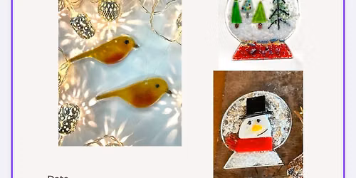 Fused Glass Christmas Workshop with Pam