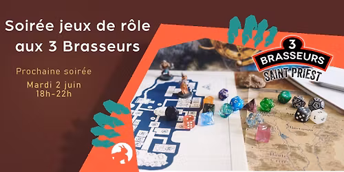 Soir\u00e9e Jeux de r\u00f4le aux 3 brasseurs