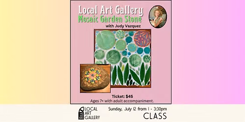 Mosaic Garden Stone with Judy Vazquez