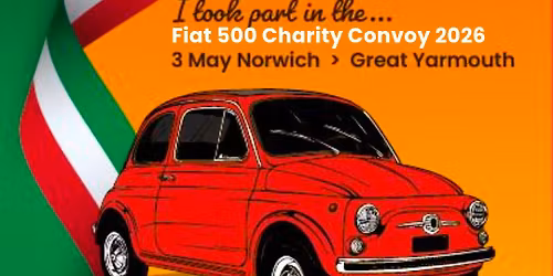 Fiat 500 charity convoy 