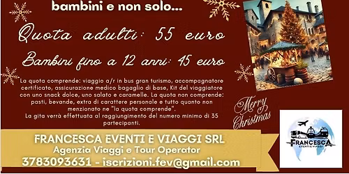 GITA A MERCATINI DI GRAZZANO VISCONTI