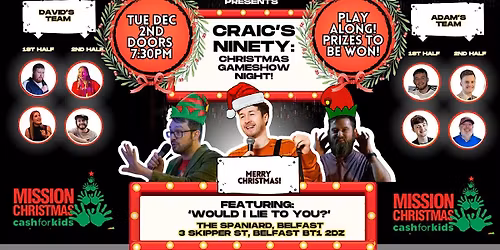 Spaniard Comedy Club: Charity Gameshow Night \u2014 Christmas for Kids