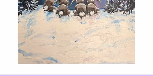 Northern Lights Bunny Paint Night