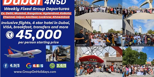 24-29 Dec 2025 5N6D Guaranteed Dubai Fixed Group Departure ex DEL, BOM, BLR, HYD, AMD, JAI, CCU& MAA