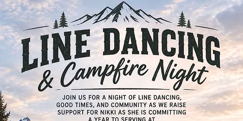 Line dancing fundraiser