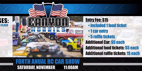 CANYON HOBBIES - 1\/10th-1\/6th CAR SHOW: