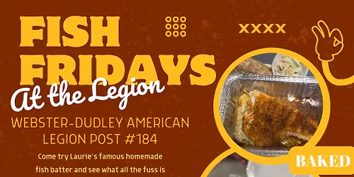 Fish Fridays at the Legion! \ud83d\udc1f\ud83d\ude0b