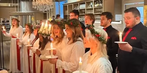 Luciafirande med ungdomsk\u00f6ren Cantus