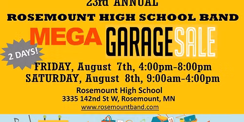 2026 RHS Band MEGA GARAGE SALE