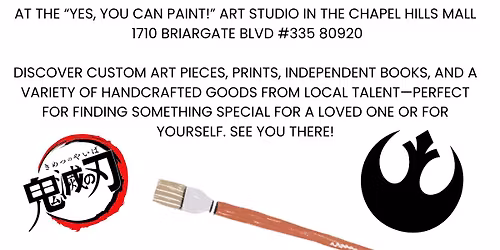 Nerds & Geeks Craft Fair at "Yes, You Can Paint!" in the Chapel Hills Mall