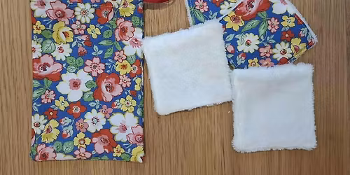 Make your own re-usable make up pads and bag.