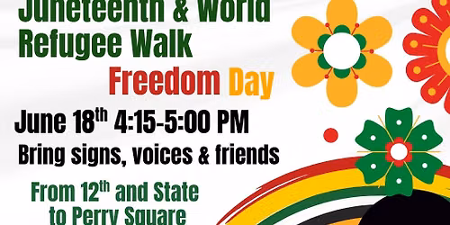 Honor Juneteenth and World Refugee Day through Signs and Songs