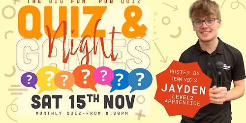 The Big Fun Pub Quiz at The Victoria Inn, Threemilestone