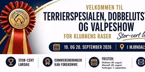 Terrierspesialen 19.-20. september 2026