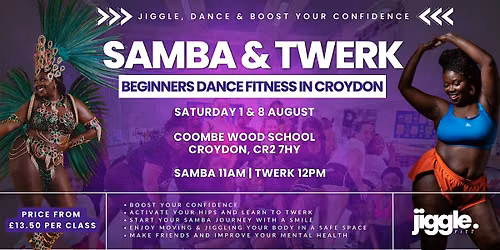 August Samba & Twerk: Dance Fitness Classes in Croydon