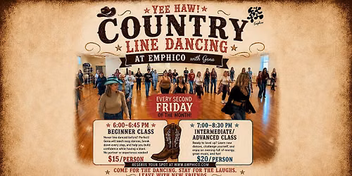 YEE HAW! Country Line Dancing - Beginner Class!