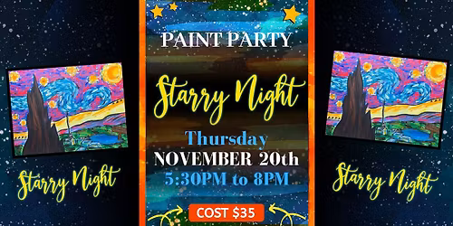 "Starry Night" at The Unkind Raven