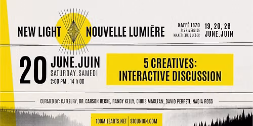 New Light: 5 CREATIVES - An Interactive Discussion
