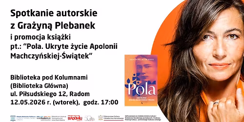 Spotkanie autorskie z Gra\u017cyn\u0105 Plebanek