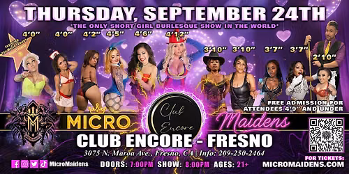 Fresno, CA - Micro Maidens Dwarf Dancers @Club Encore