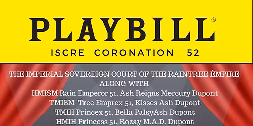 ISCRE Coronation 52 "A Night at the Tony Awards"