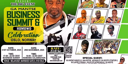 Ga Mantse Business Summit and Homowo Celebration Festival 2025