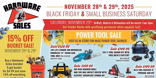 Black Friday \/ Small Business Saturday 