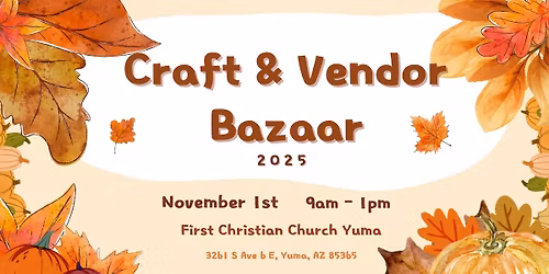 FCC Fall Craft and Vendor Bazaar