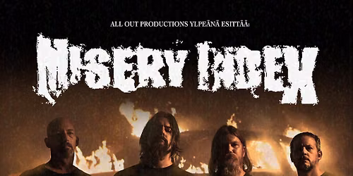 Misery Index (USA) W\/ Omnivortex & Cryptic Hatred | KULT-klubi