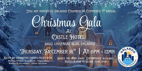 Orlando Chamber 1st Annual Christmas Gala at Castle Hotel