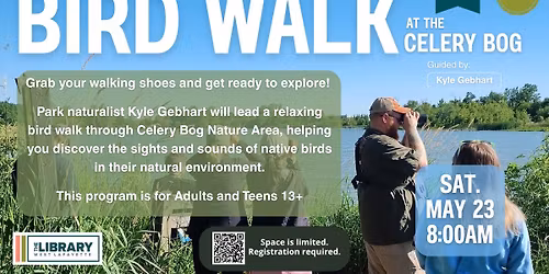 Adult\/Teen Program: Bird Walk at the Celery Bog
