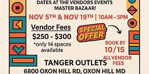 MASTER POP-UP BAZAAR